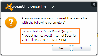 FILE DI LICENZA AVAST GRATIS SCARICARE